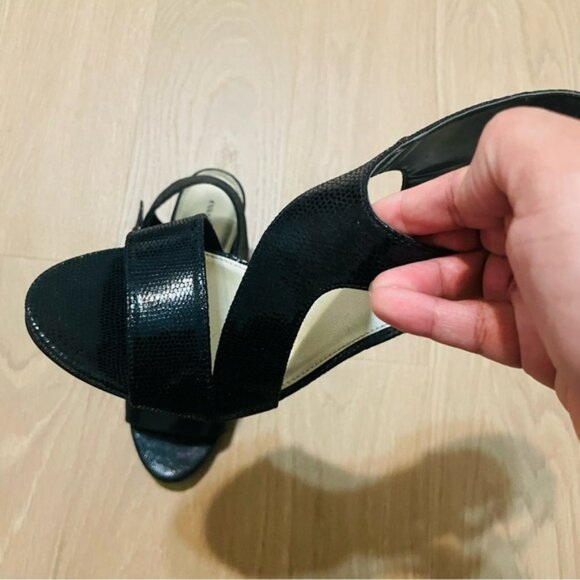 East 5th woman’s black heel sandal size 11 stiletto formal shoe party dressy - Picture 4 of 10